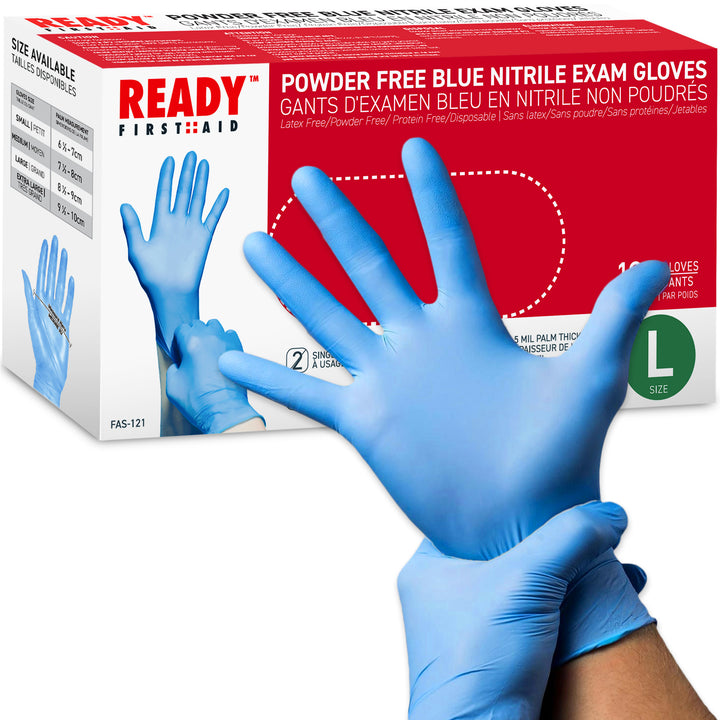 Nitrile Glove, Blue, Size L