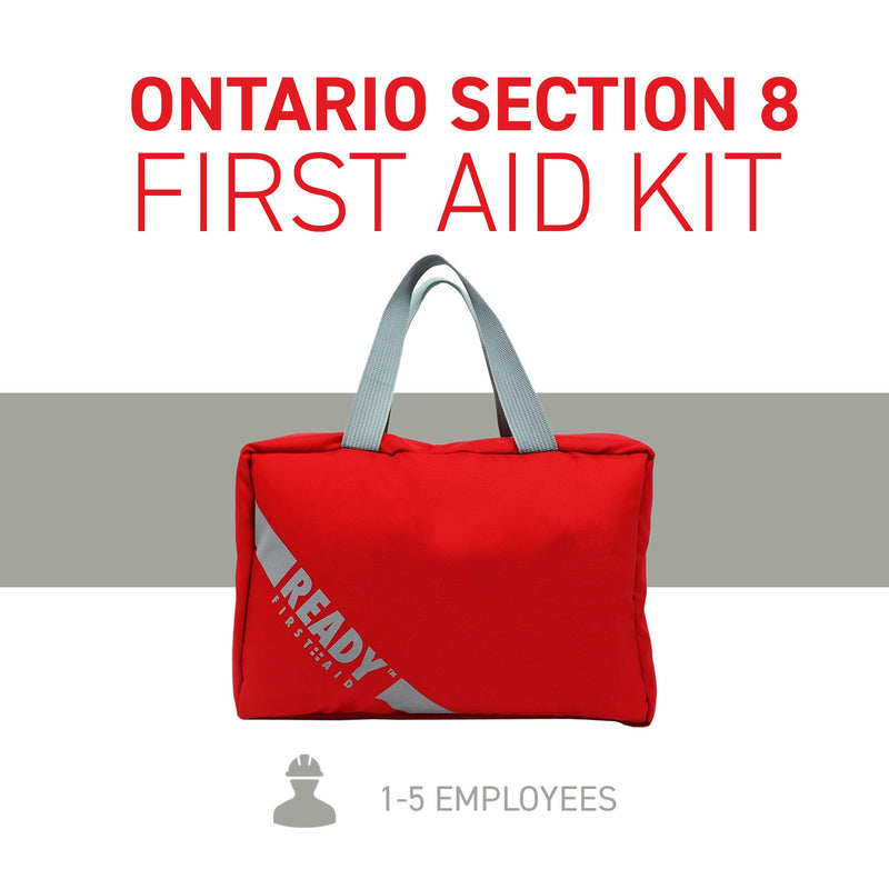 Ontario Section 8 First Aid Kit (1-5 Employees) with First Aid Bag Requirements