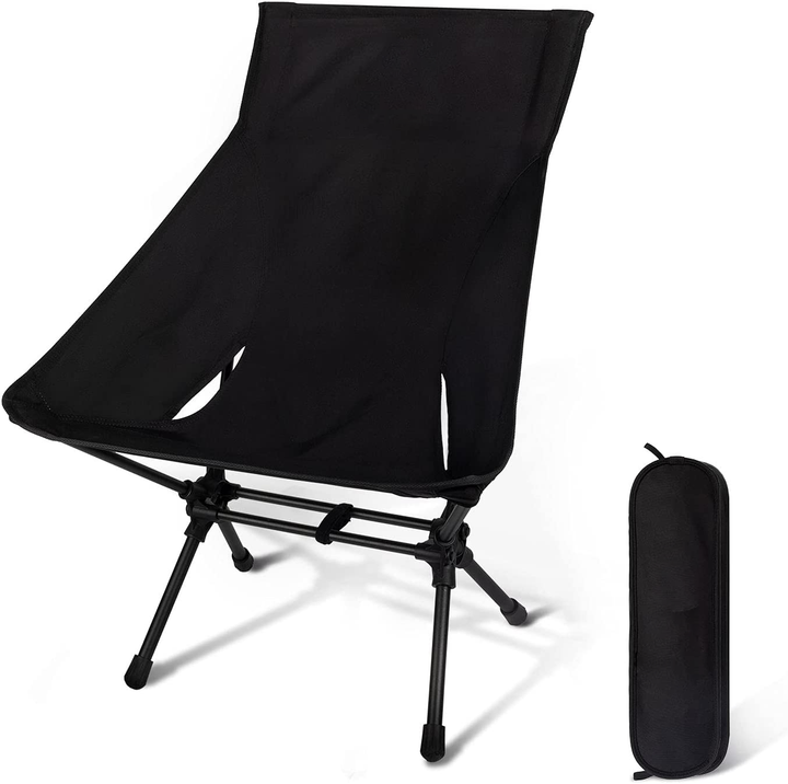 72 HRS Portable Camping Chair (Black NO CASE)