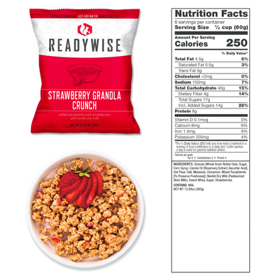 ReadyWise 120 Serving Breakfast Only Package (early manufactured 10/21)