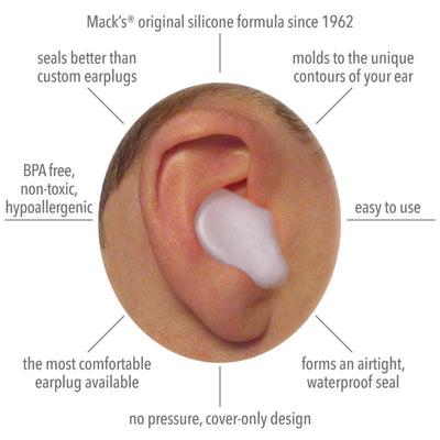 Mack's Pillow Soft Silicone Putty Ear Plugs