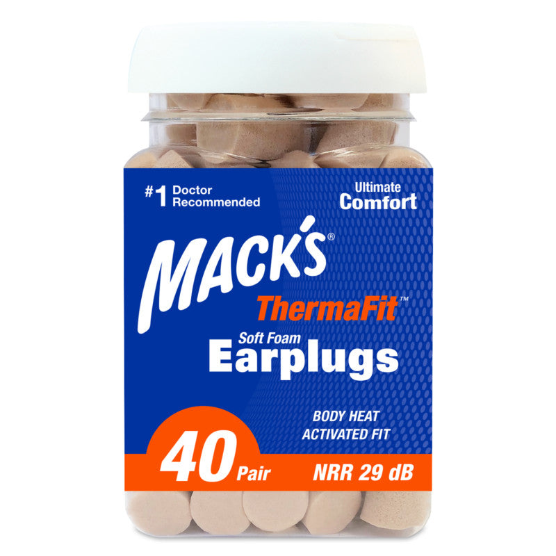 Mack's ThermaFit Soft Foam Ear Plugs