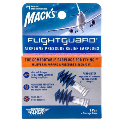 Mack's Flightguard Airplane Pressure Relief Ear Plugs