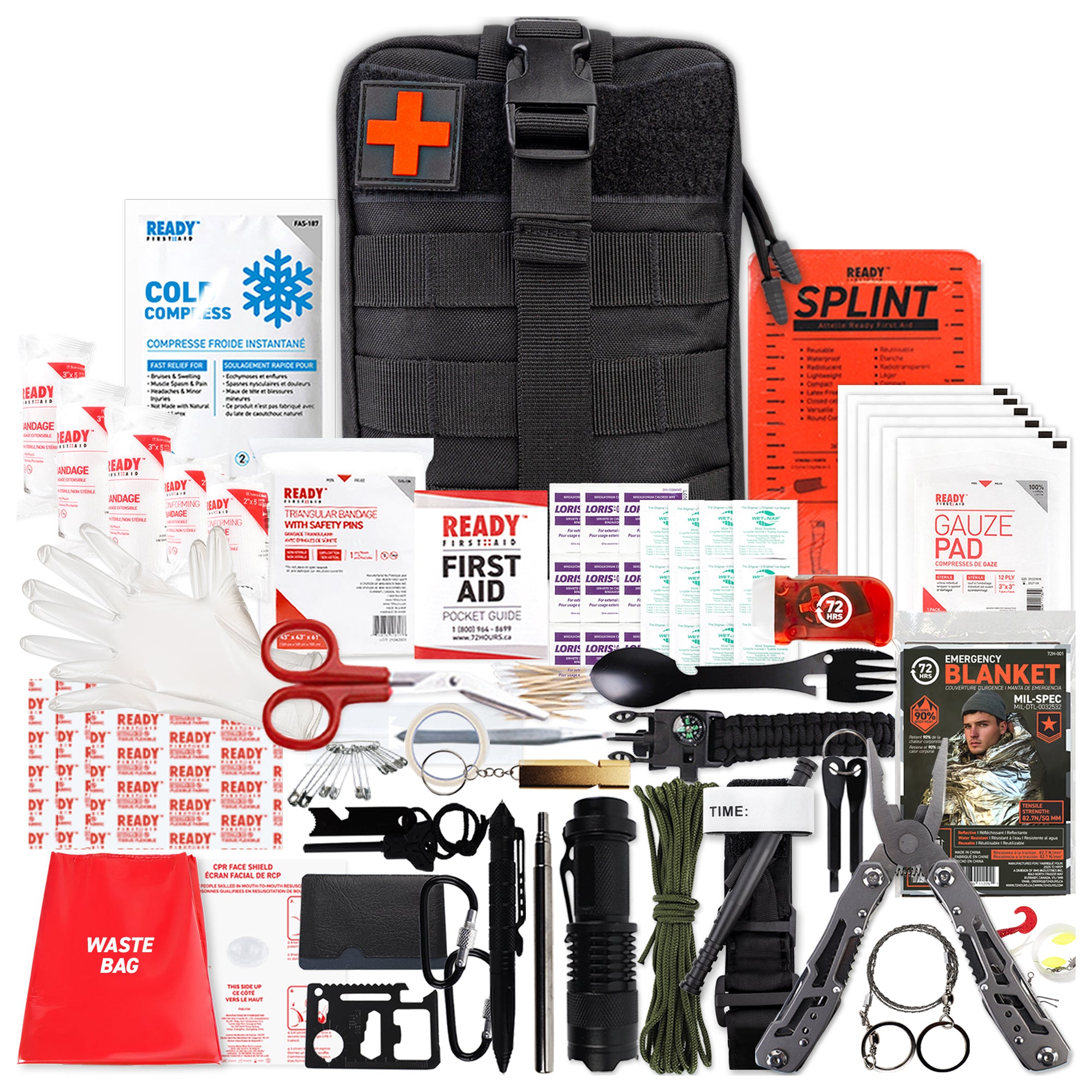 72HRS Molle Trauma Kit- IFAK, Med Kit, Emergency Molle Pouch, Medkit ...