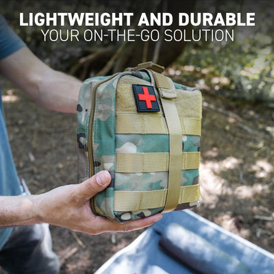 72HRS Tactical Molle Pouch, First Aid Bag - Camo (Compact)