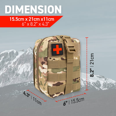 72HRS Molle First Aid Kit - Compact (Camo)