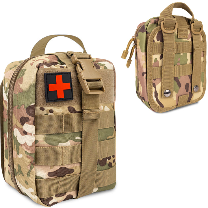 72HRS Tactical Molle Pouch First Aid Bag Camo Compact 72hours