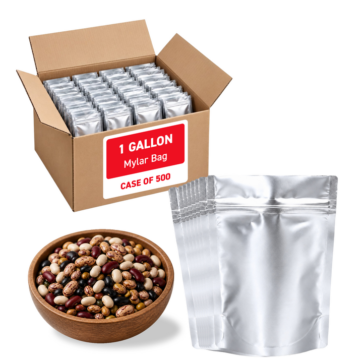 1 Gallon Mylar Bag (Ziplock) - 5.0 Mil (10" x 14" x 4") - Case of 500