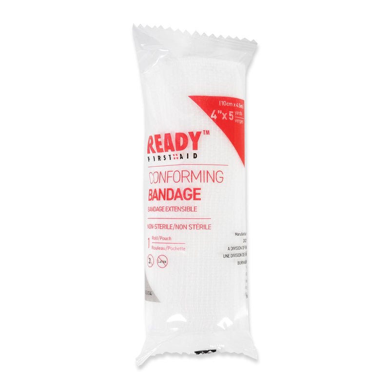 Conforming Stretch Bandage (4"), 10.16cm x 4.5m - Ready First Aid