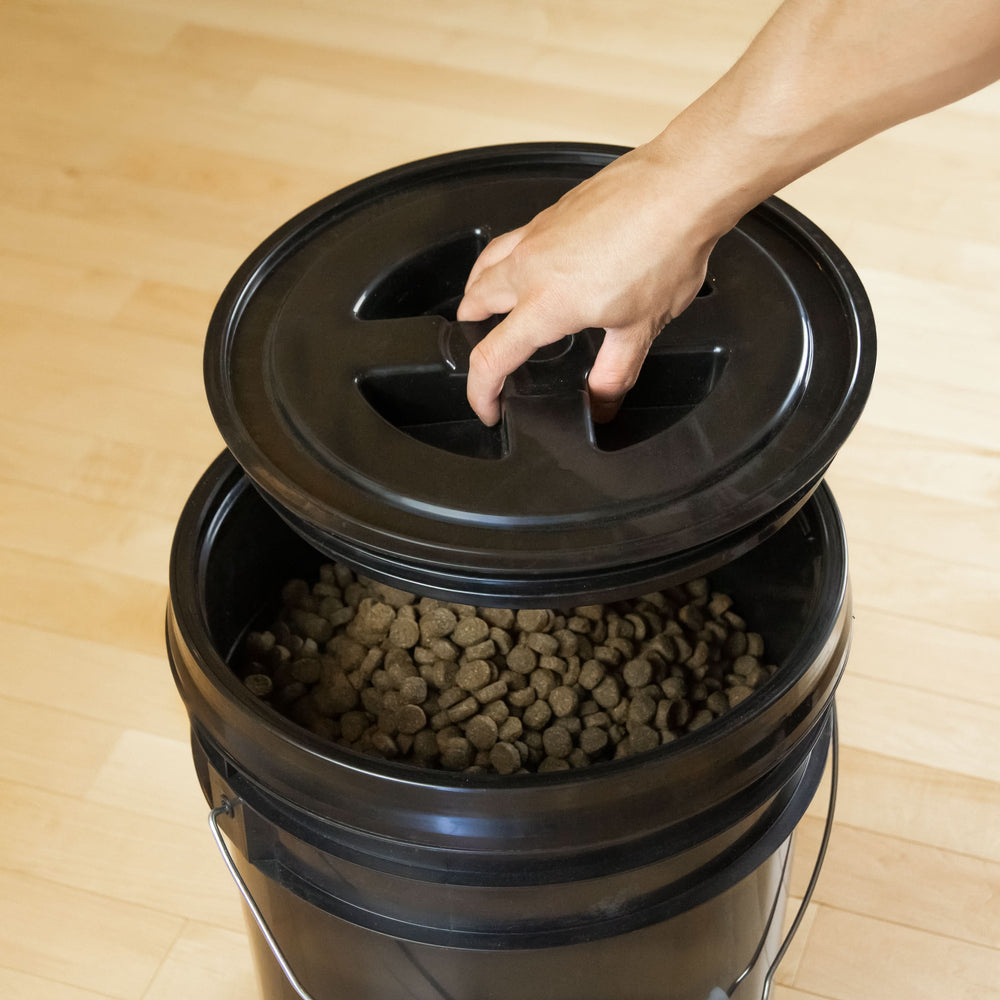 72 HRS Ready Seal Lid With 5 Gallon Bucket - BLACK - [SLIGHTLY DEFECTIVE]