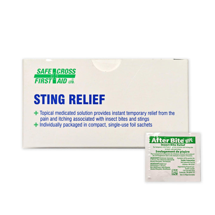 Sting & Bite Relief Pad – Instant Itch and Pain Relief (25/box)