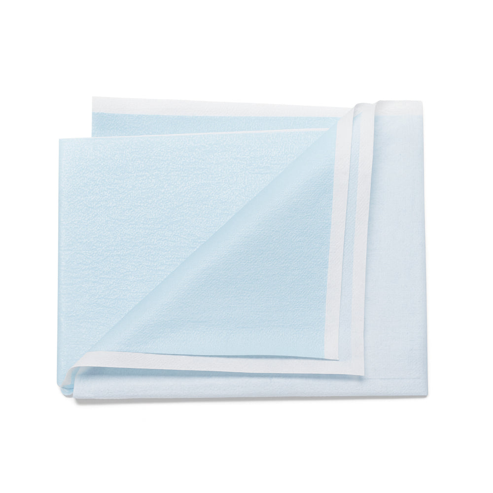 Poly Tissue Disposable Sheet – 39" x 59" (Light Blue)