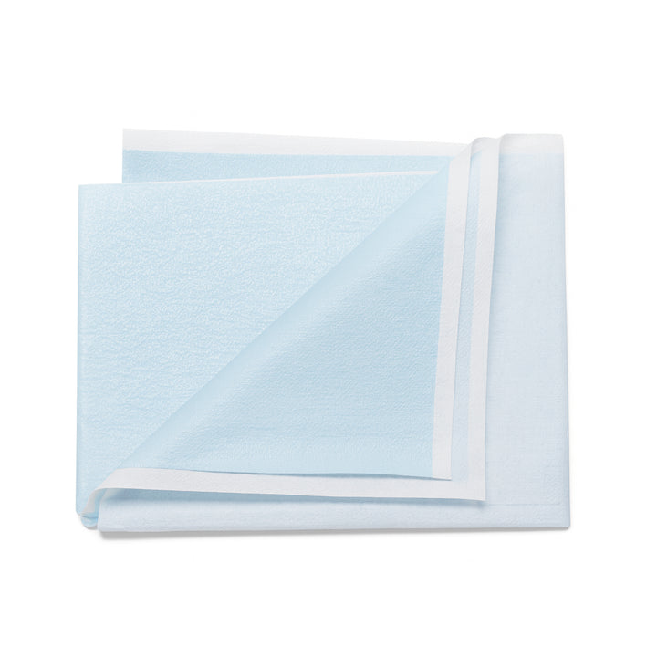 Poly Tissue Disposable Sheet – 39" x 59" (Light Blue)