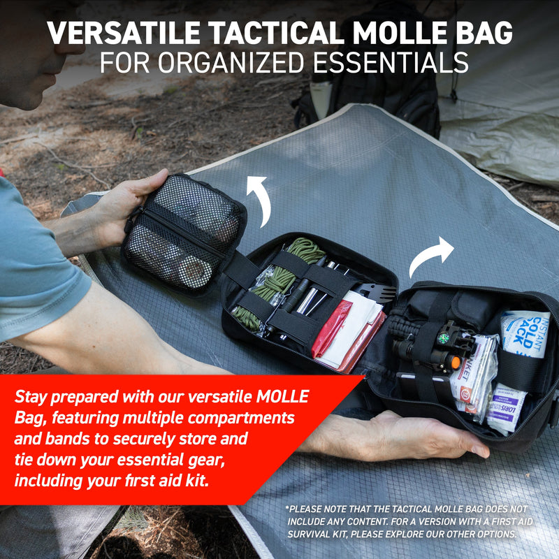 72HRS Tactical Molle Pouch, First Aid Bag - Camo (Compact)