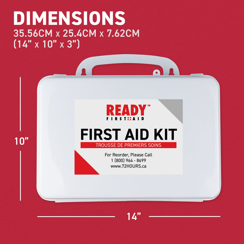 CSA Type 3 - Intermediate First Aid Kit Small (2-25 Workers) with Plastic Box Dimensions