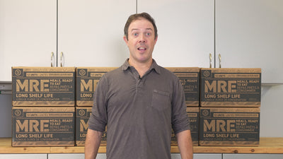 72HRS MRE Meals Pallet – 48 Cases of Ready-to-Eat Survival Food & Military Rations (Meat-Free)