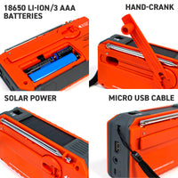 72HRS CRUSADER ONE NOAA Flashlight Analog Radio