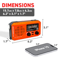 72HRS CRUSADER ONE NOAA Flashlight Analog Radio