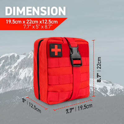 72HRS Molle Trauma Kit - IFAK (Red)