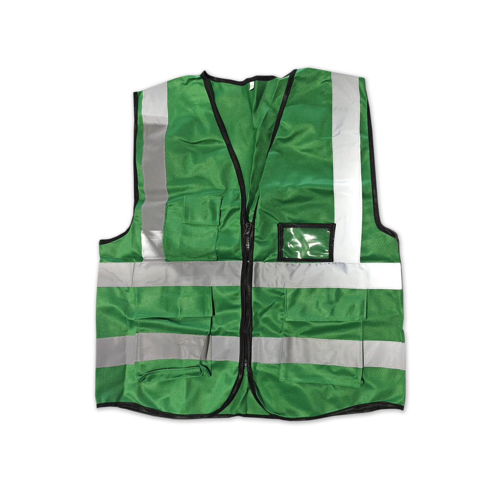 Safety Vest with Reflective Strip, XXL, Green