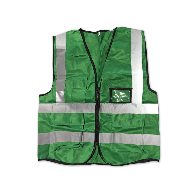 Safety Vest with Reflective Strip, XXL, Green