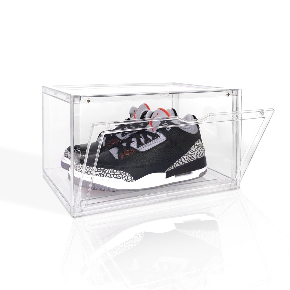 Ollie XL Shoe Box Organizer With Magnet Door, Ultra Clear, Pack of 1 (OPEN BOX)