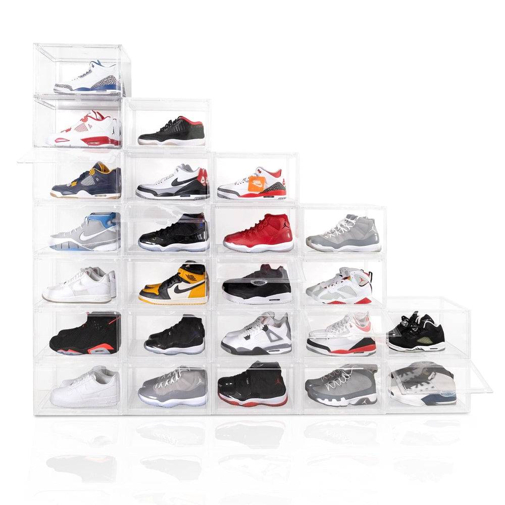 Ollie XL Shoe Box Organizer With Magnet Door, Ultra Clear, Pack of 1 (OPEN BOX)