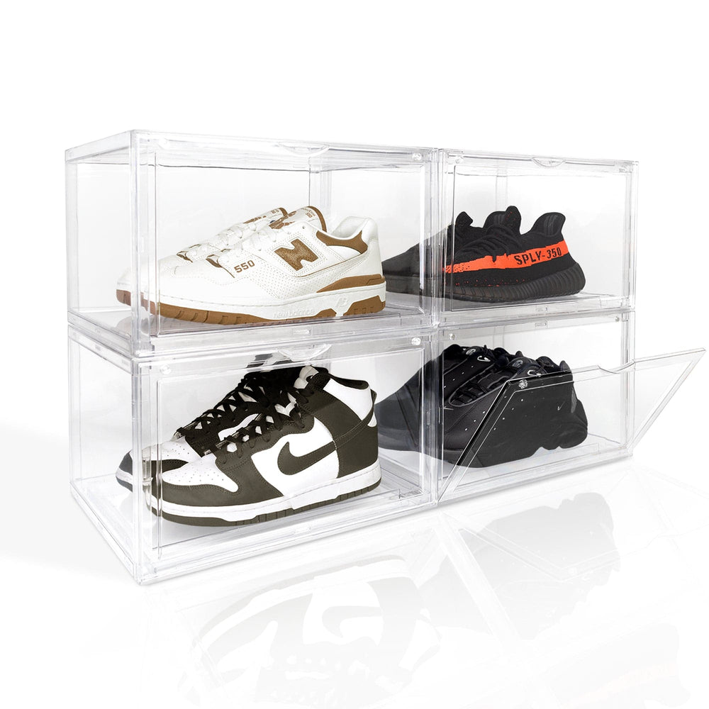 Ollie XL Shoe Box Organizer With Magnet Door, Ultra Clear, Pack of 1 (OPEN BOX)