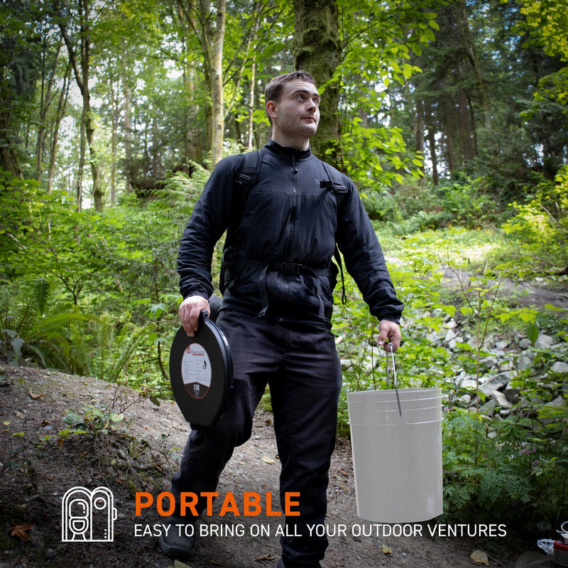 72HRS Portable Toilet With Bucket (Including 30 Bags and 30 Powder)