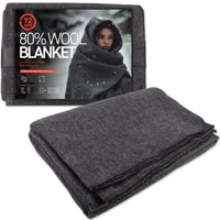 Wool Blanket (Gray Colour) (80% Wool), 64" X 84" 4LBS - 72HRS
