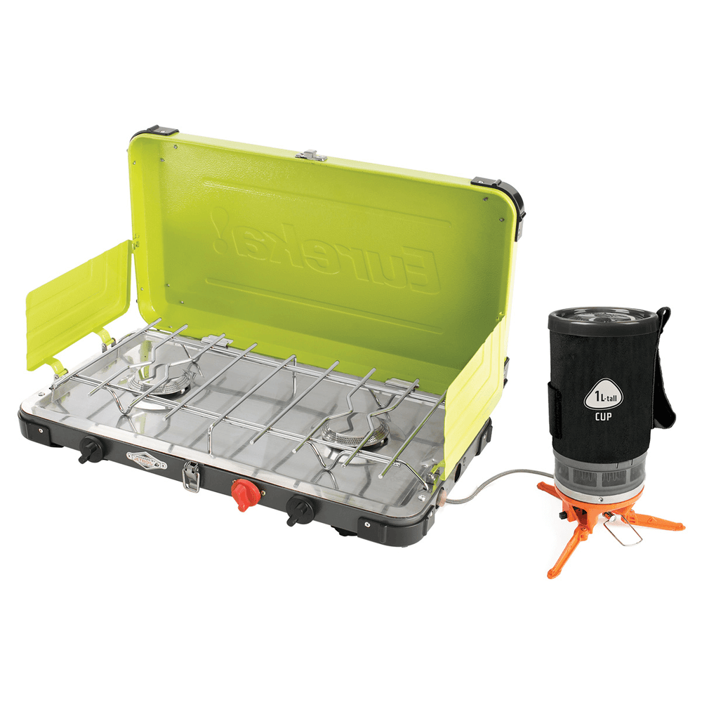 Jetboil Luna Satellite Burner with 1 Litre spare carbon cup and Eureka! stove