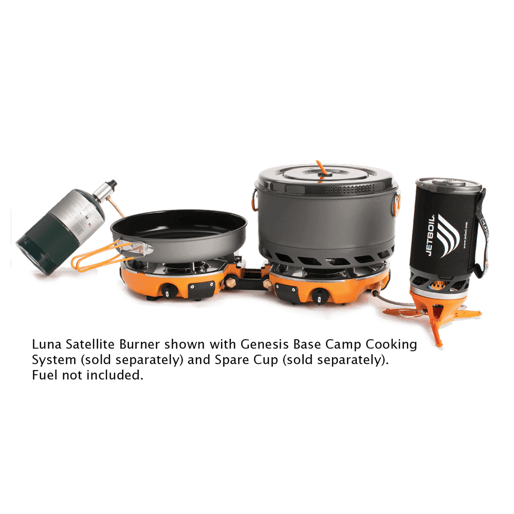 Jetboil Luna Satellite Burner with Genesis Base Camp Cooking System