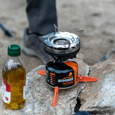 Jetboil Pot Support on Jetboil stove on a rock