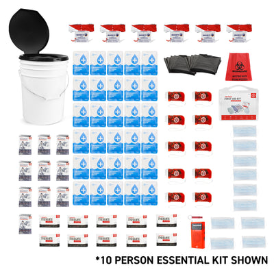 10 Person Essential Group Kit with text what's included