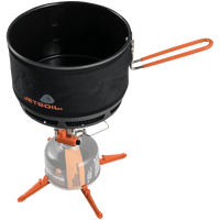 Top view of Jetboil 1.5L Ceramic FluxRing Cook Pot on stand without lid