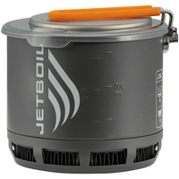 Jetboil Stash top chamber with measurement indicator on the side