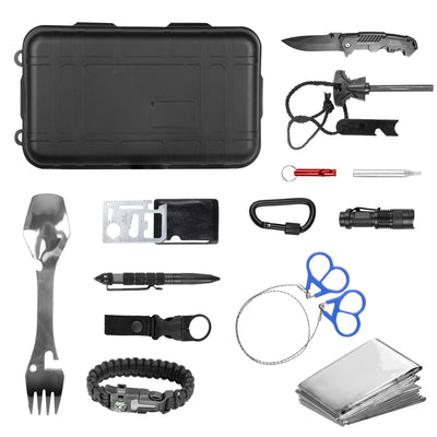 72HRS 14 in 1 Tactical Survival Kit what's included