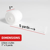 Conforming Stretch Bandage (1"), 2.54cm x 4.5m - Ready First Aid (Pack of 12)