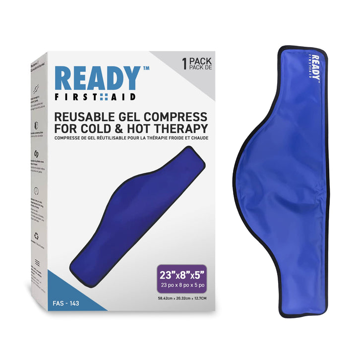 Ready First Aid Reusable Gel Cold & Hot Pack - 23" x 8" x 5" - Damaged Box