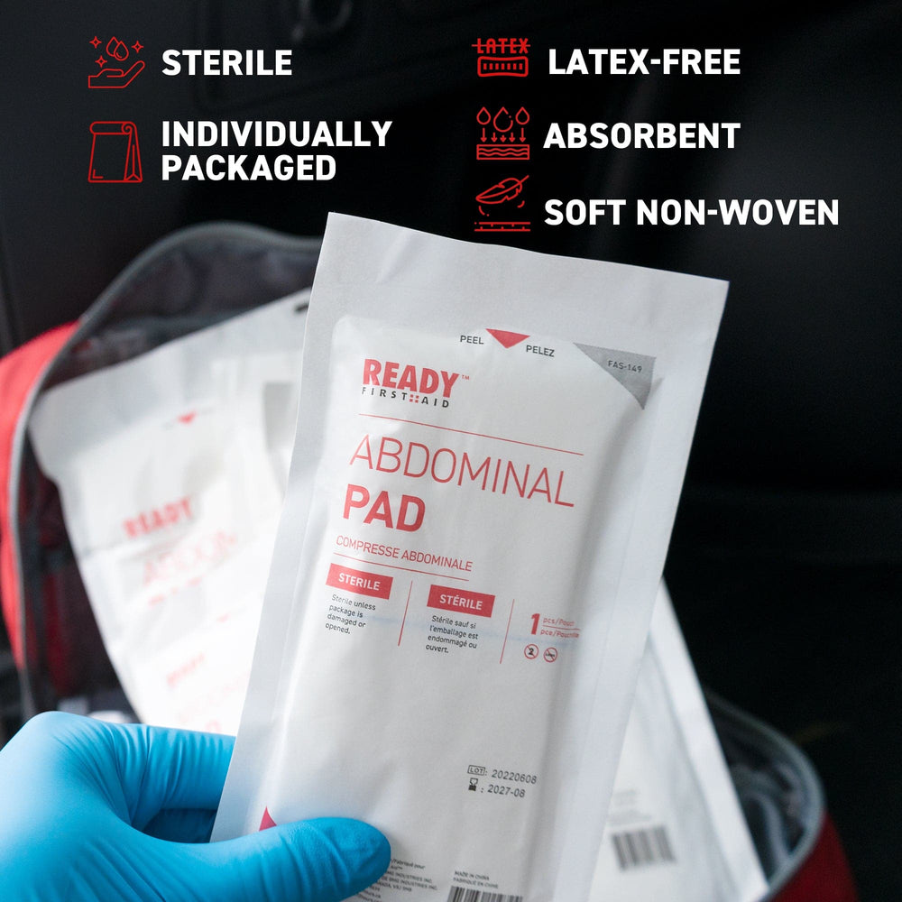 Abdominal/Combine Pad (ABD Dressings), 8" x 10" - Ready First Aid Features