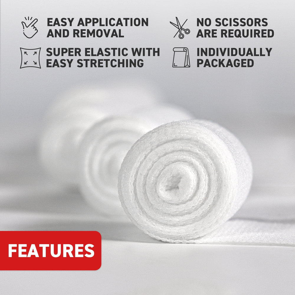 Conforming Stretch Bandage (3"), 7.6 cm x 4.5 m - Ready First Aid (Pack of 12)