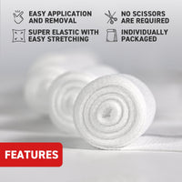 Conforming Stretch Bandage (3"), 7.6 cm x 4.5 m - Ready First Aid (Pack of 12)