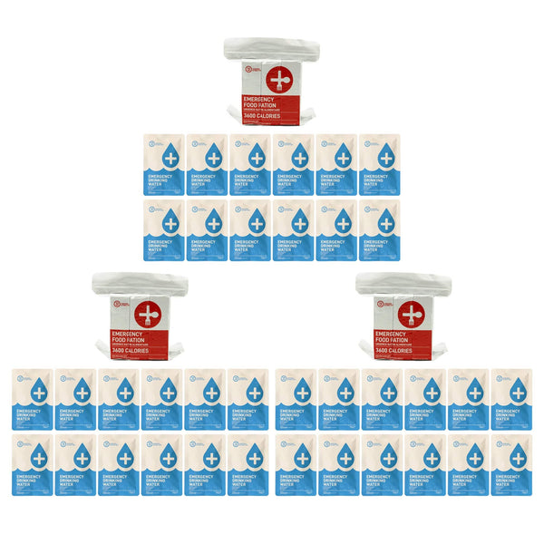 3 person emergency food and water replacement kit