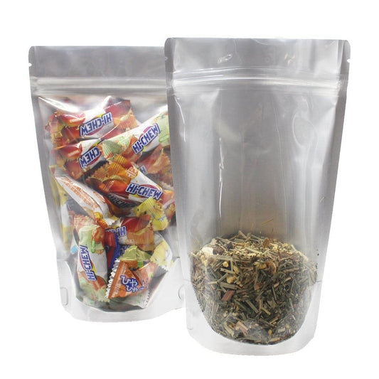 8 oz Stand Up Pouch (One Side Clear) - 5.0 Mil (9.37" x 5.91" x 1.61")