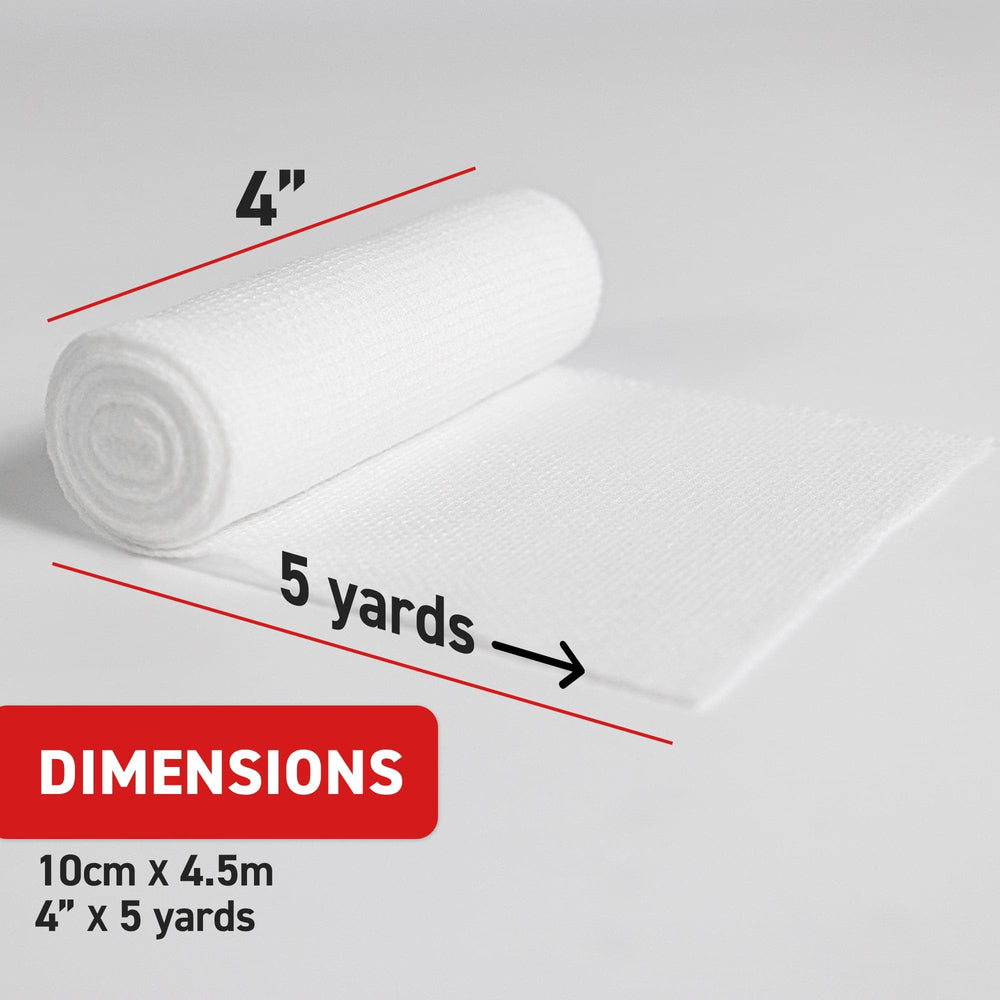 Conforming Stretch Bandage (4"), 10.16cm x 4.5m - Ready First Aid (Pack of 12)