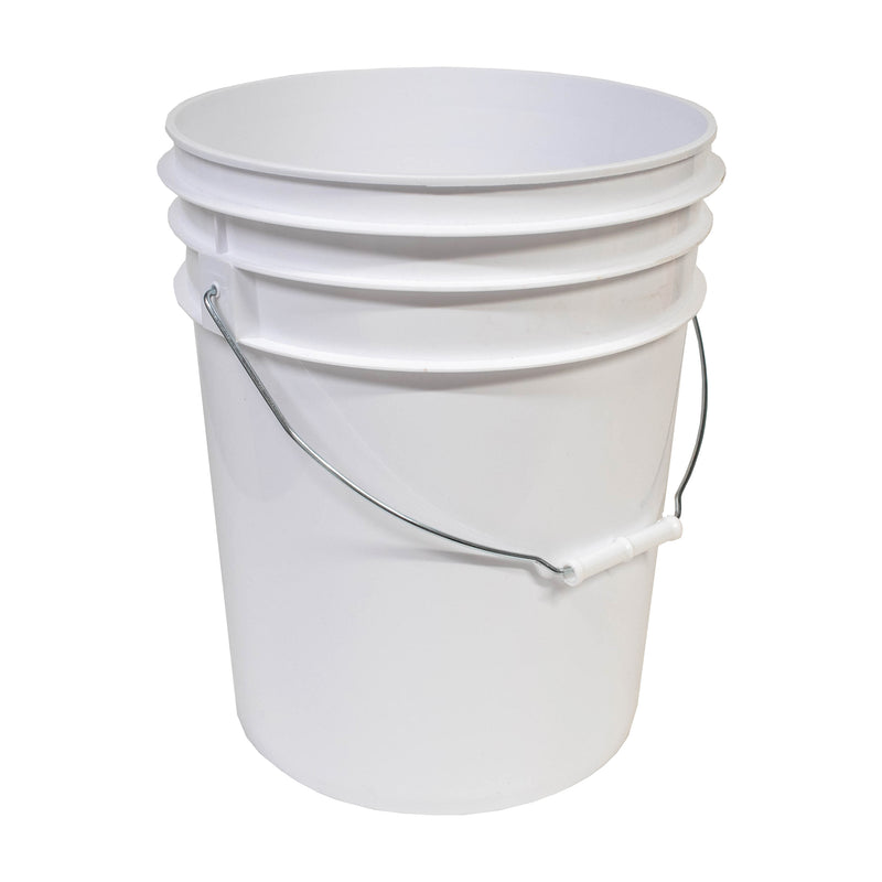 White Food Grade 5 Gallon Bucket with Handel