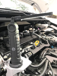 72HRS LED Work Light upright inside car hood