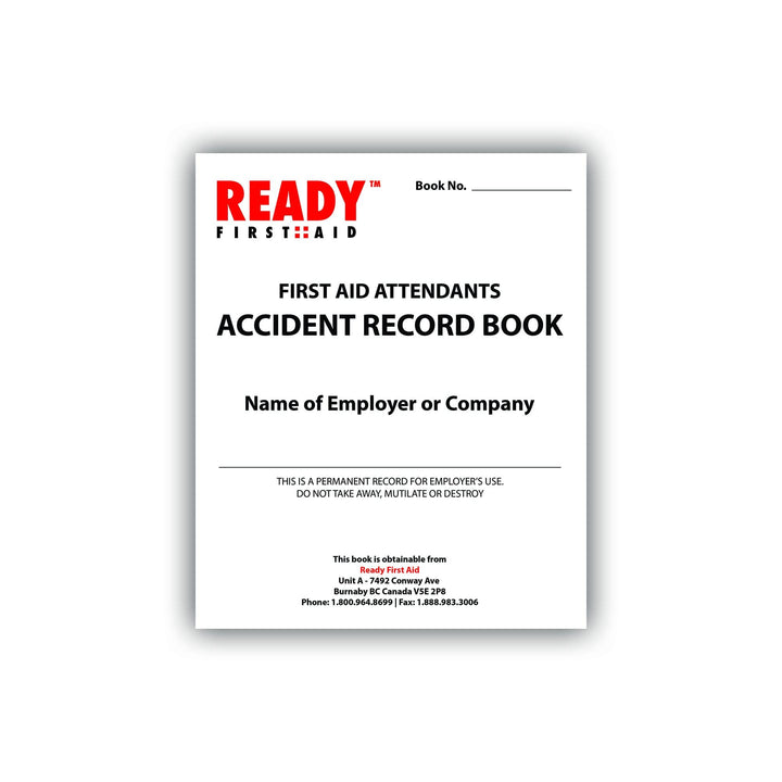 Accident Record Book 12pgs - Ready First Aid