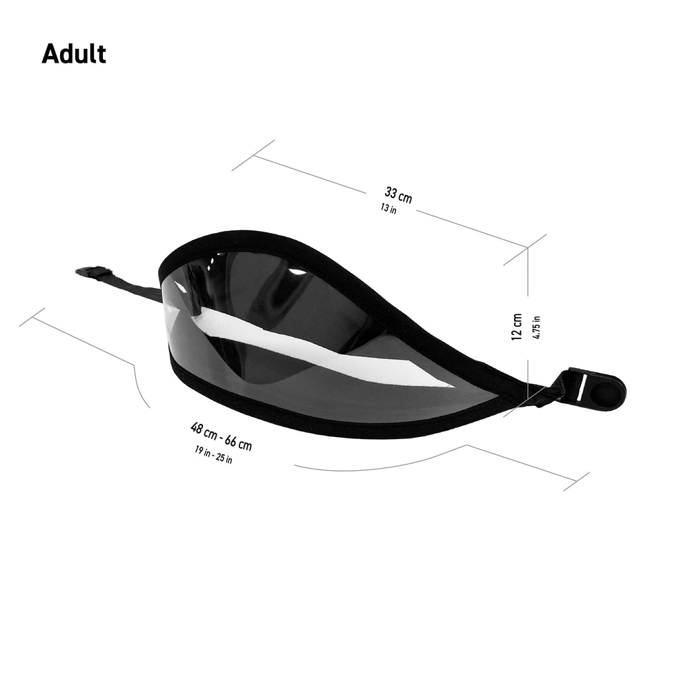 See To Hear Face Mask adult size with measurements