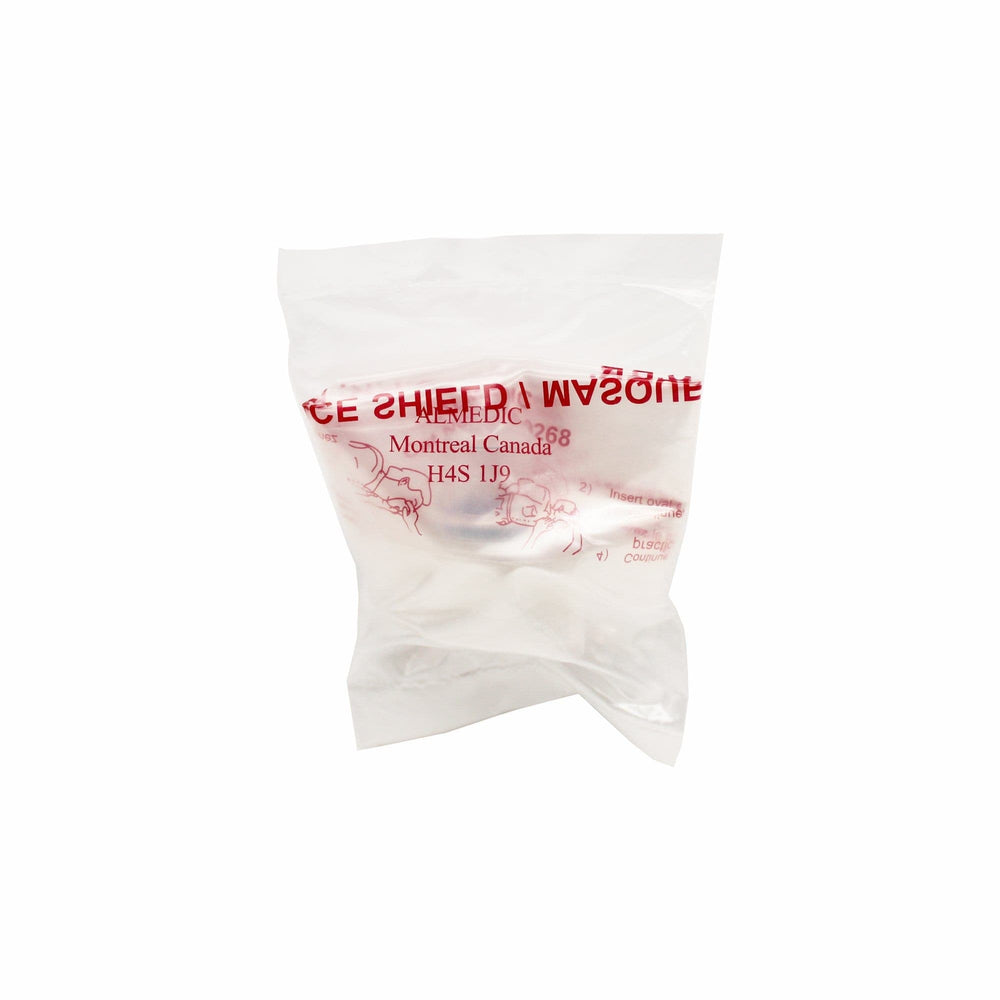 CPR Disposable Face Shield with one-way valve